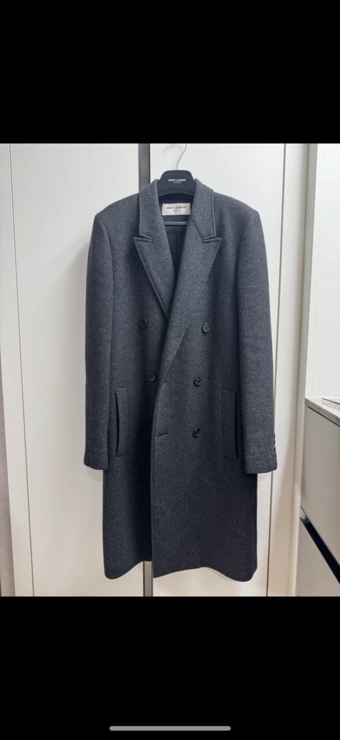생로랑 17fw 캐시미어100 더블코트 46 상품이미지1