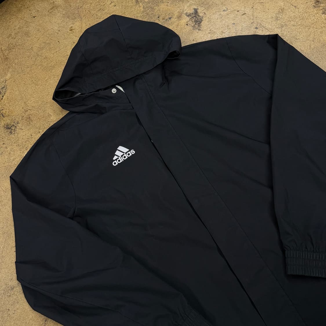 [정품/3XL] 아디다스 블랙 후드 바람막이 자켓 b15 상품이미지1