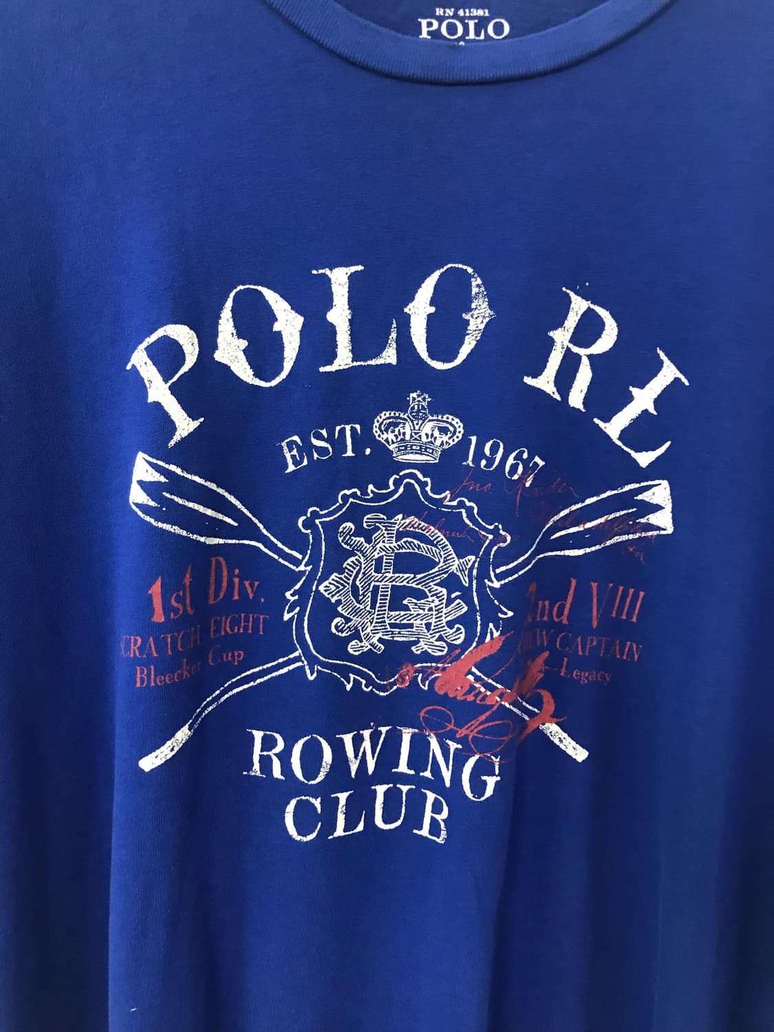 폴로 랄프로렌 빅로고 네이비 반팔 티셔츠 상품이미지3