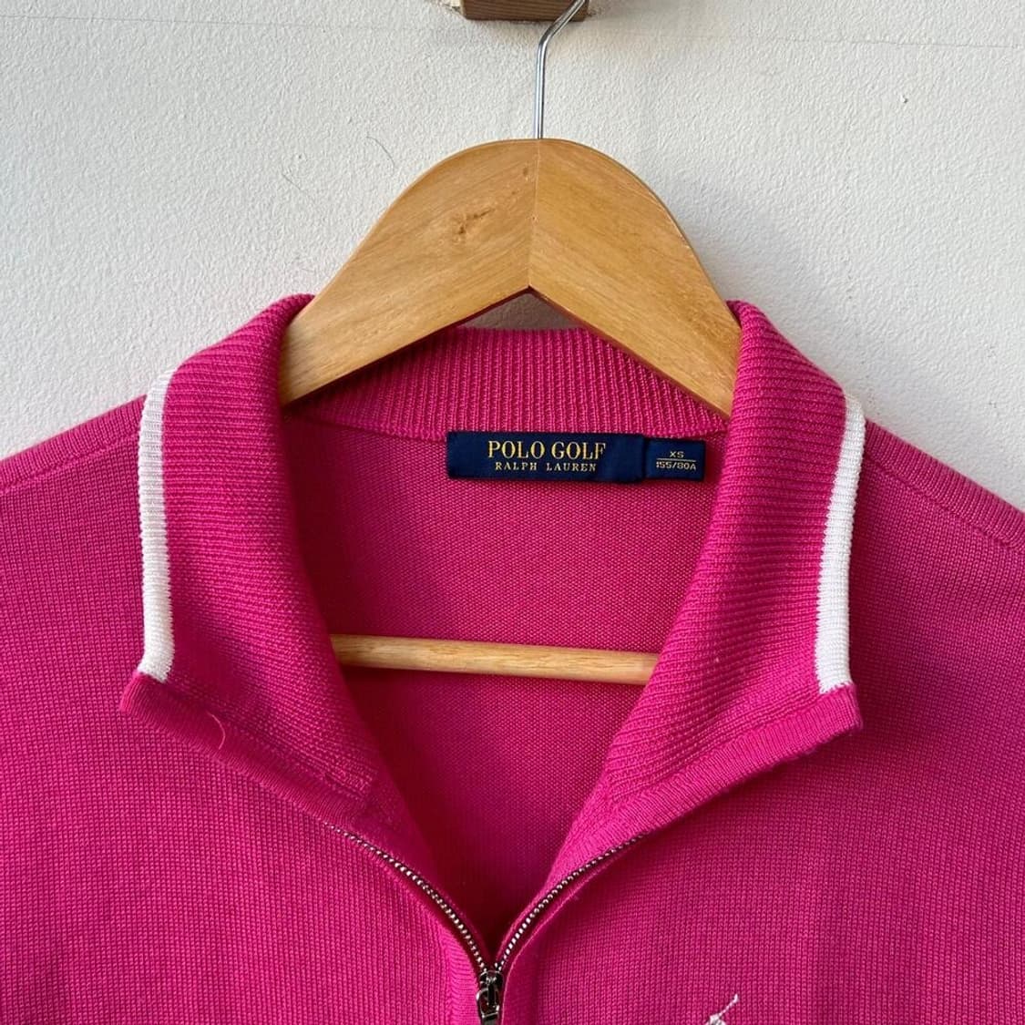 10064 - 폴로 랄프로렌 핑크 울 니트 집업 상품이미지3