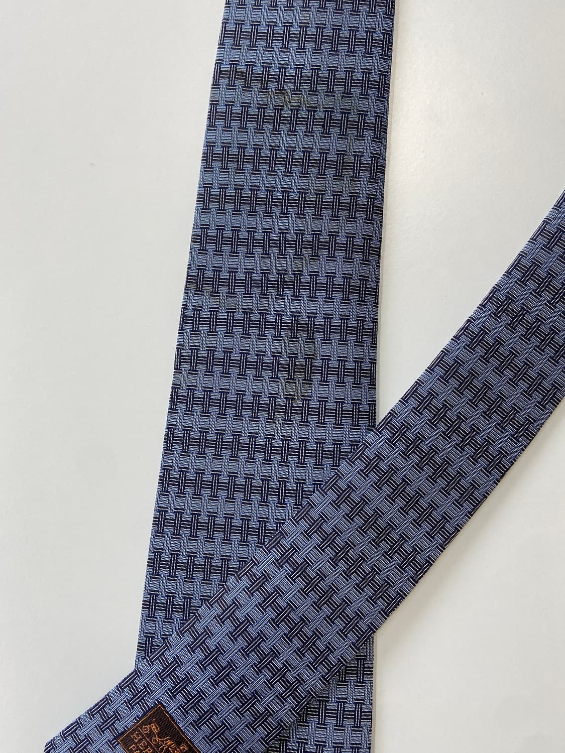 에르메스(HERMES) H모노그램 명품 정품 넥타이 상품이미지5