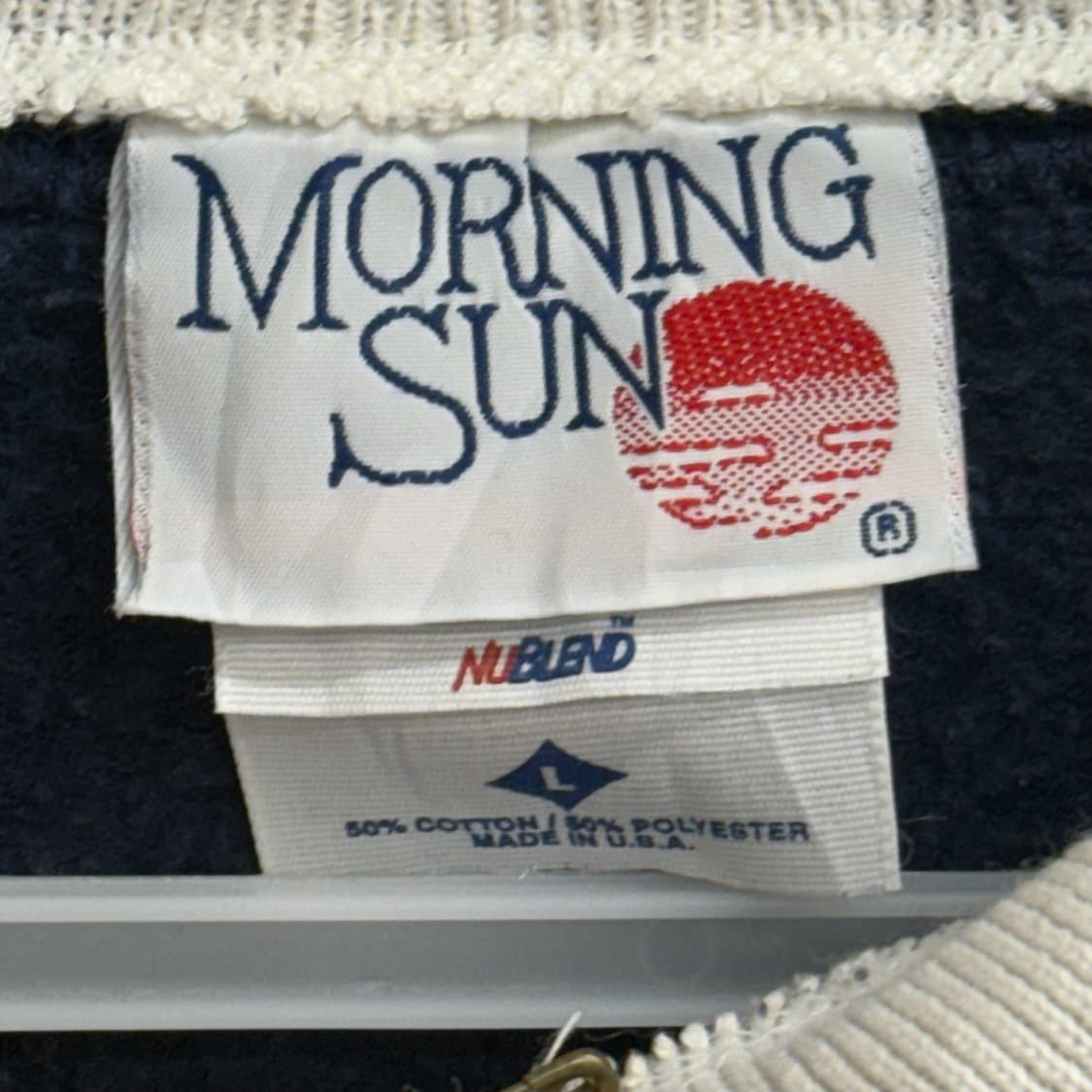 usa 저지스 morning sun 플라워 카라 맨투맨 L 상품이미지2