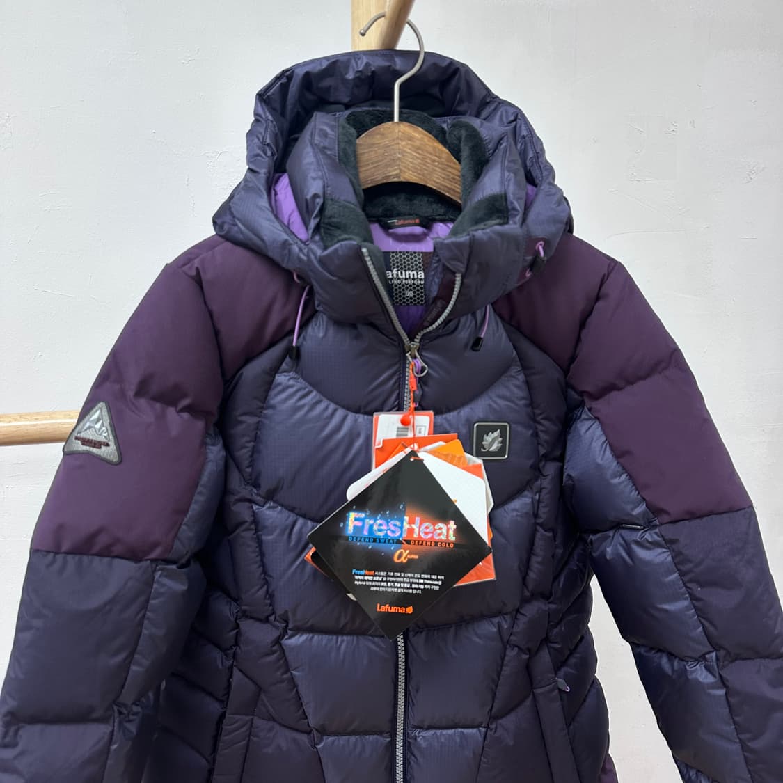 (새상품) 라푸마 여성 윈드스토퍼 구스다운 패딩점퍼 90 J28 상품이미지2