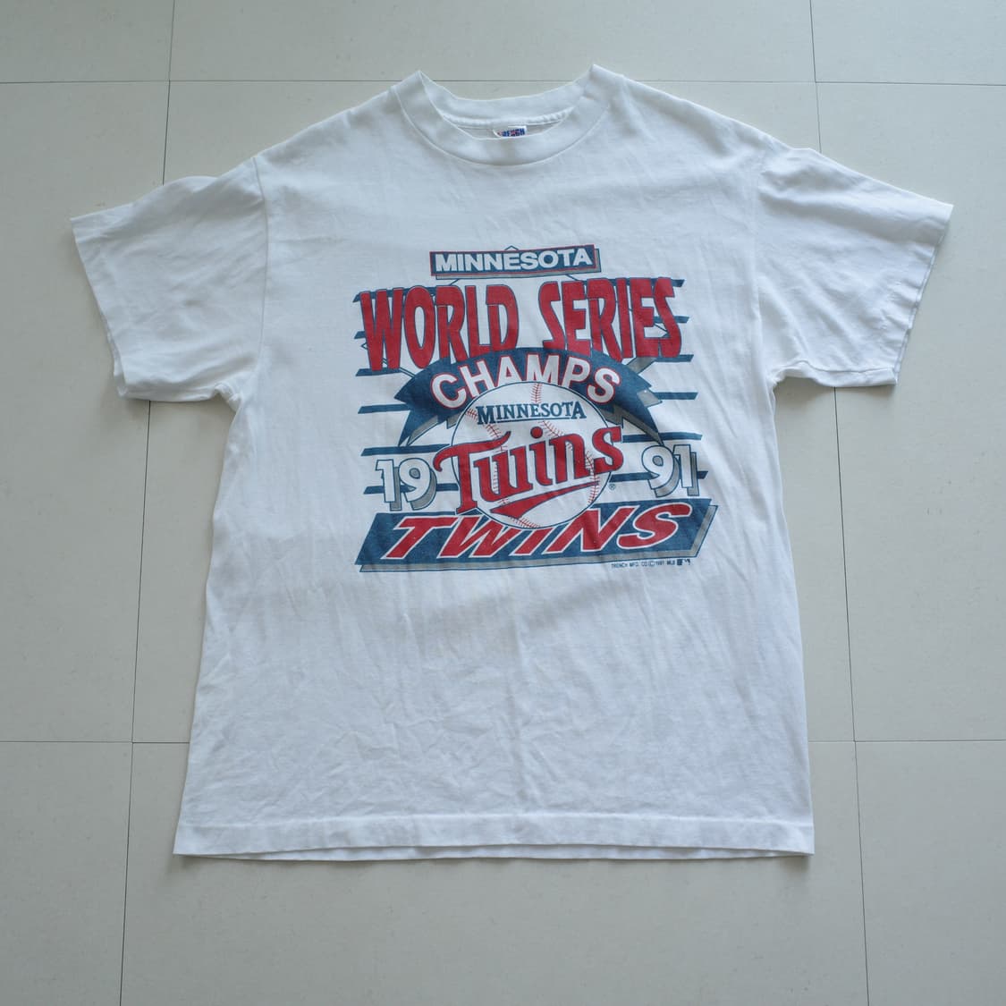 90s 미네소타 트윈스 월드시리즈 싱글스티치 티셔츠 상품이미지1