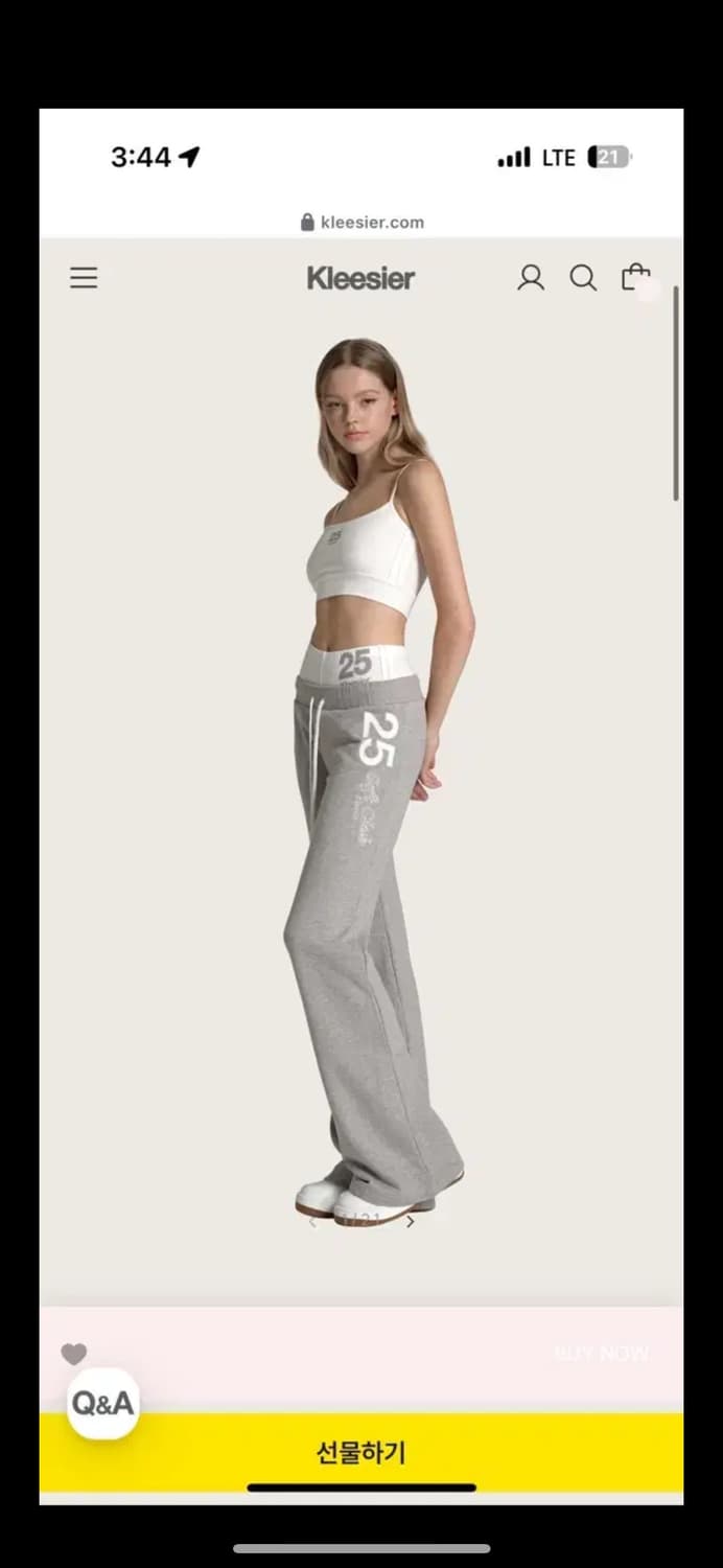 클리시어 25 소프트 클럽 스트레이트 팬츠 그레이 상품이미지1