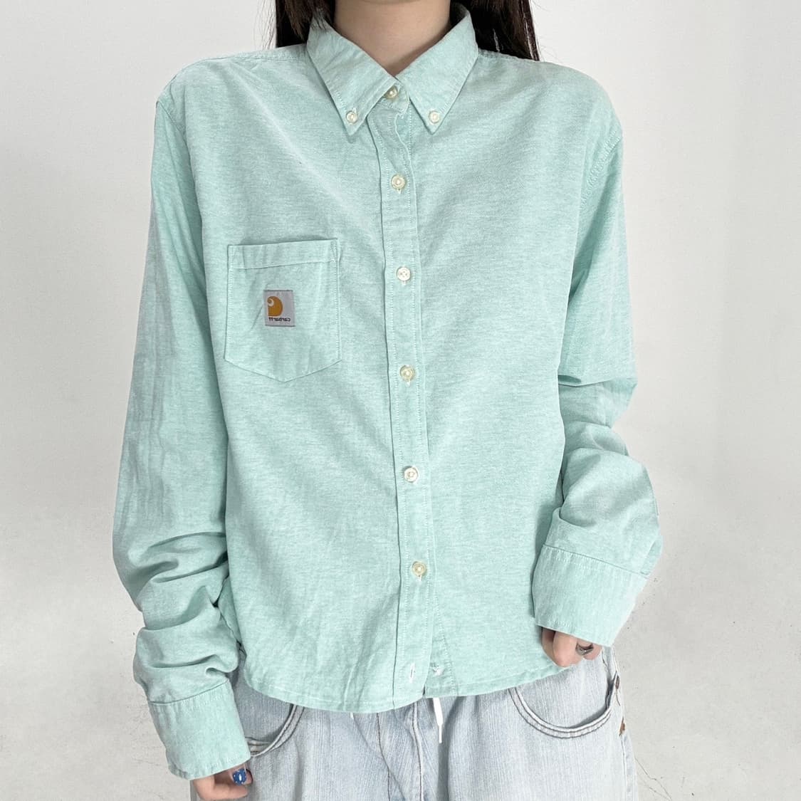 Carhartt 크롭 긴팔셔츠 상품이미지2