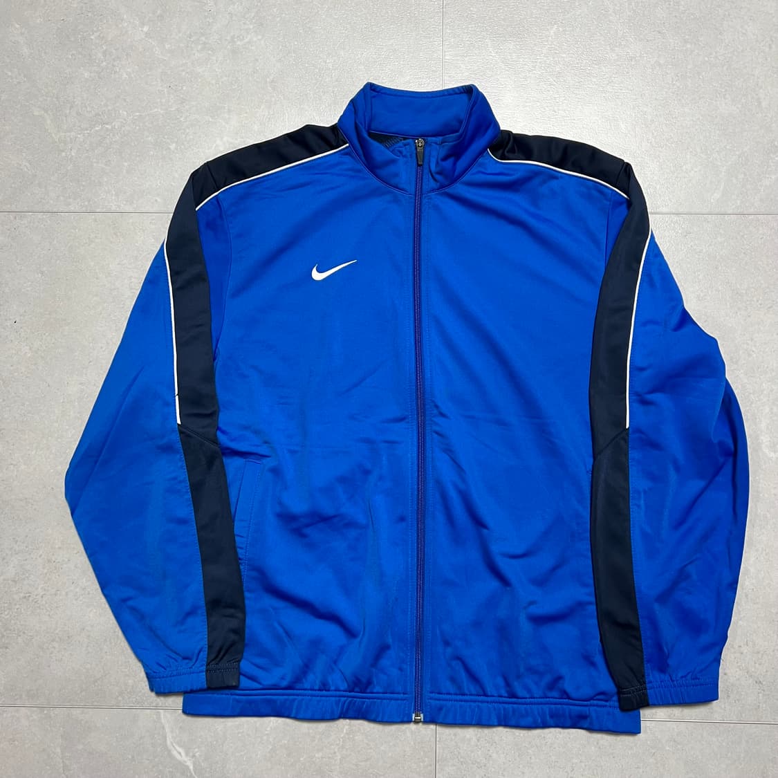 [XL] 00s 나이키 블루 트랙자켓 트랙탑 져지 상품이미지1