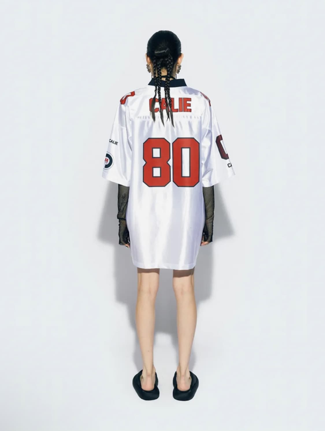 에즈이프 캘리 풋볼 저지 반팔 티셔츠 화이트 상품이미지4