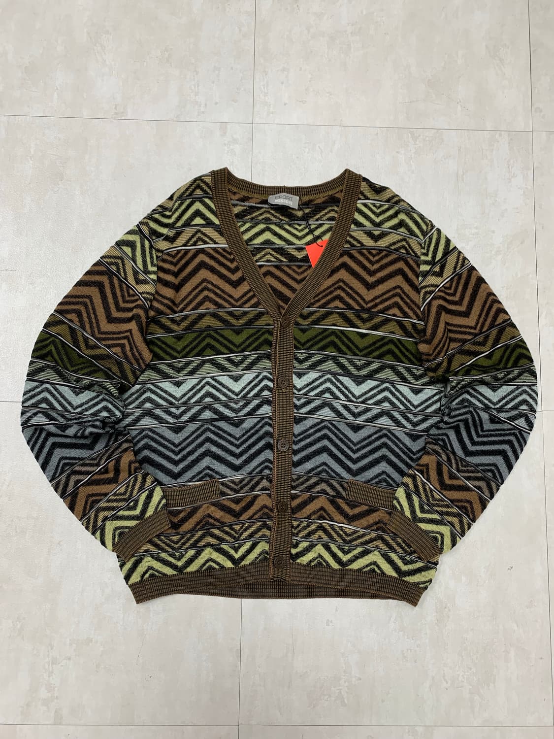 미쏘니 패턴 니트 가디건 #232 상품이미지1