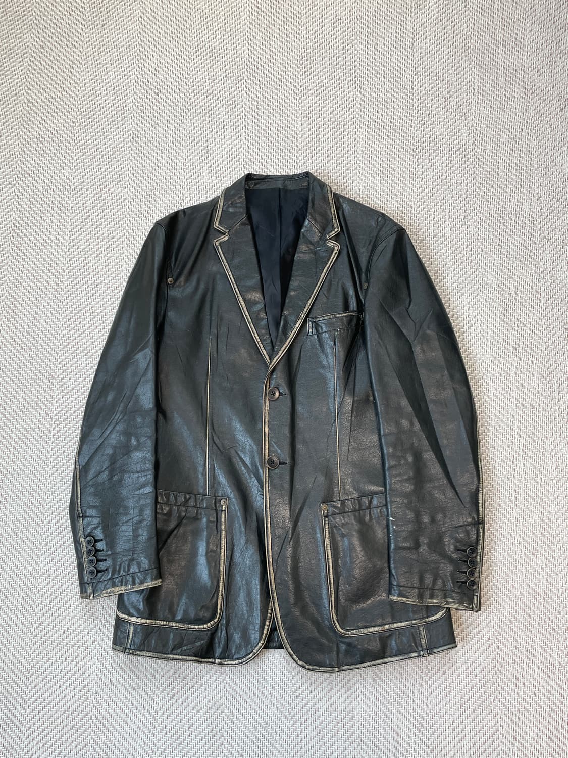 빈티지 양가죽 테일러드 가죽 자켓 J03714 상품이미지1