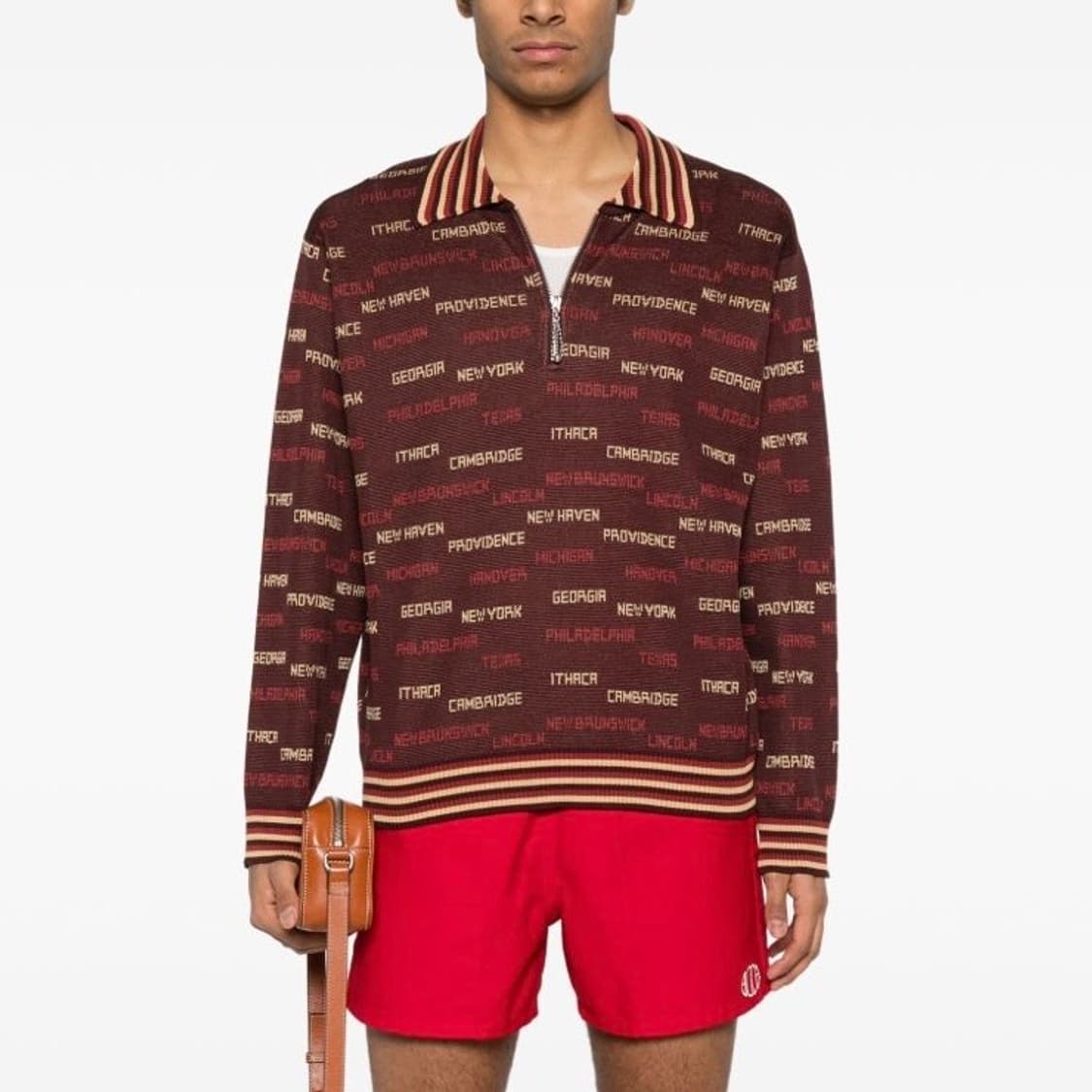 [S,M,XL]보디 BODE Gridiron Quarter 집업 니트 상품이미지1