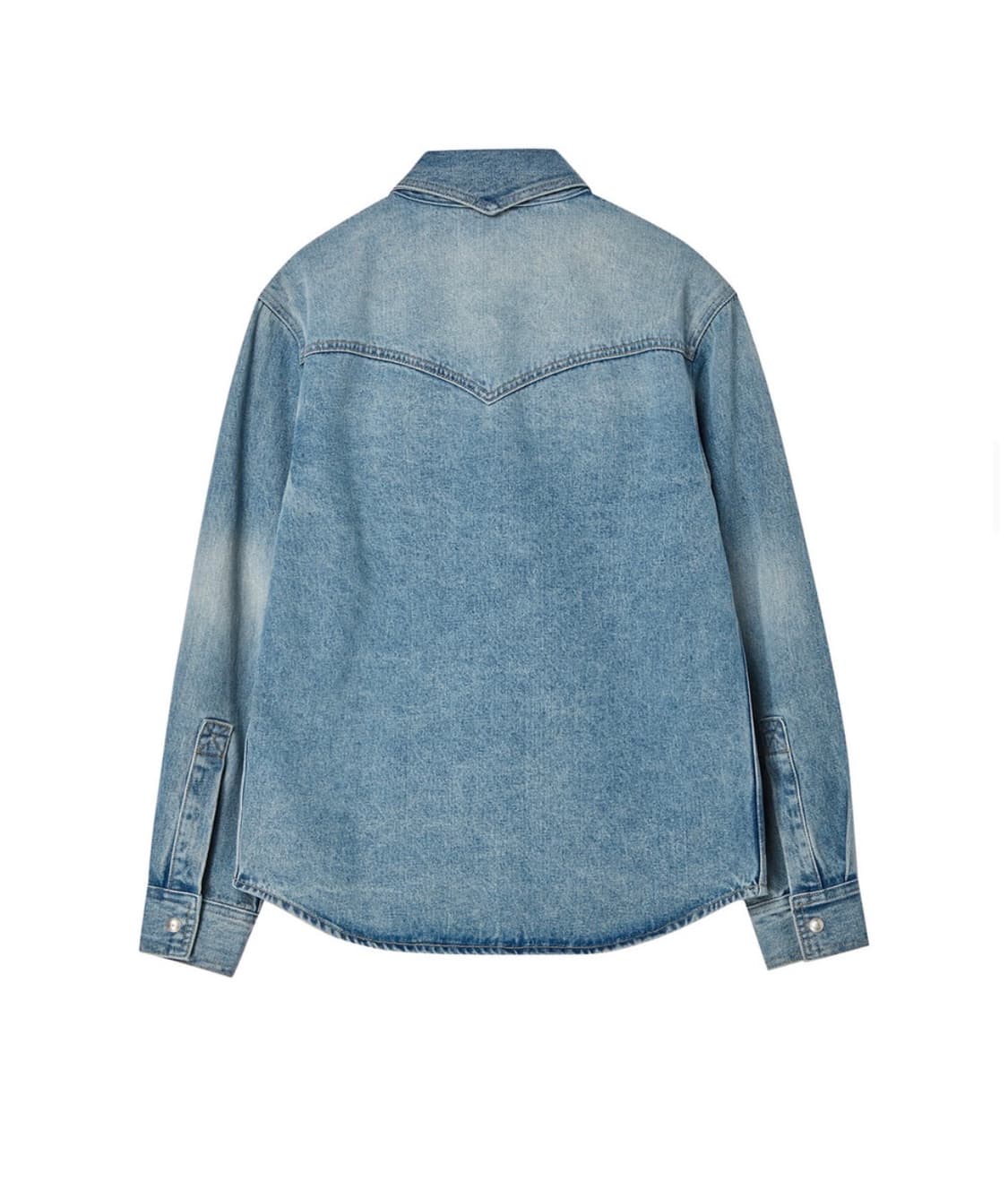 애프터프레이 크루저 데님 워시드 셔켓 라이트 인디고 m 상품이미지6