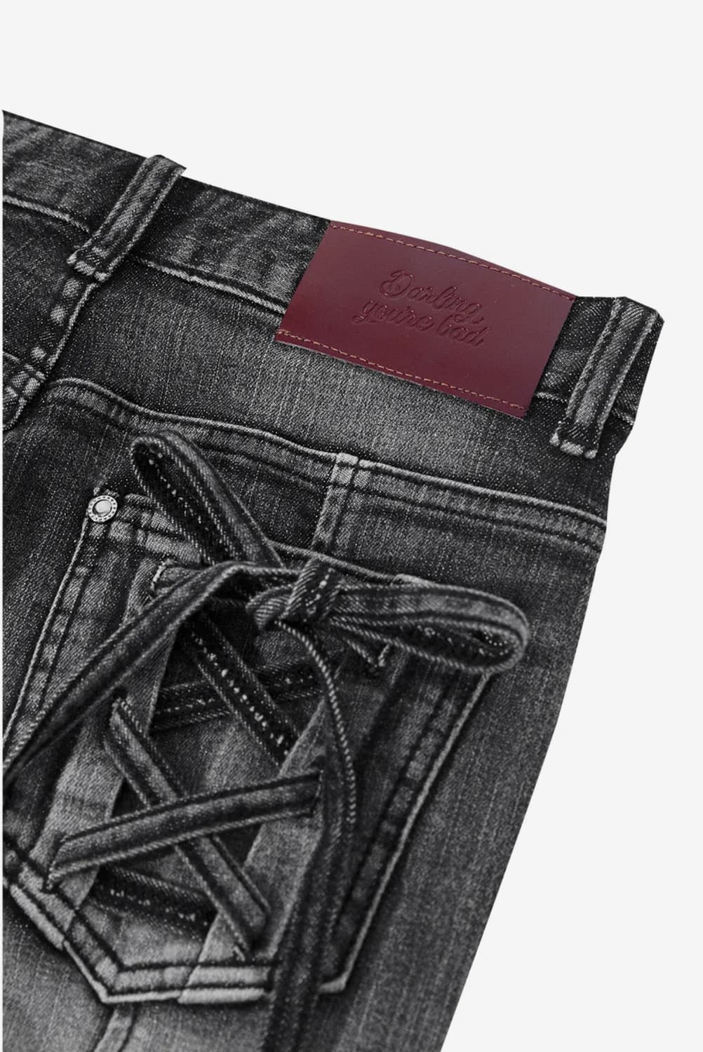 달링유어배드 부츠컷 바지 블랙 상품이미지3