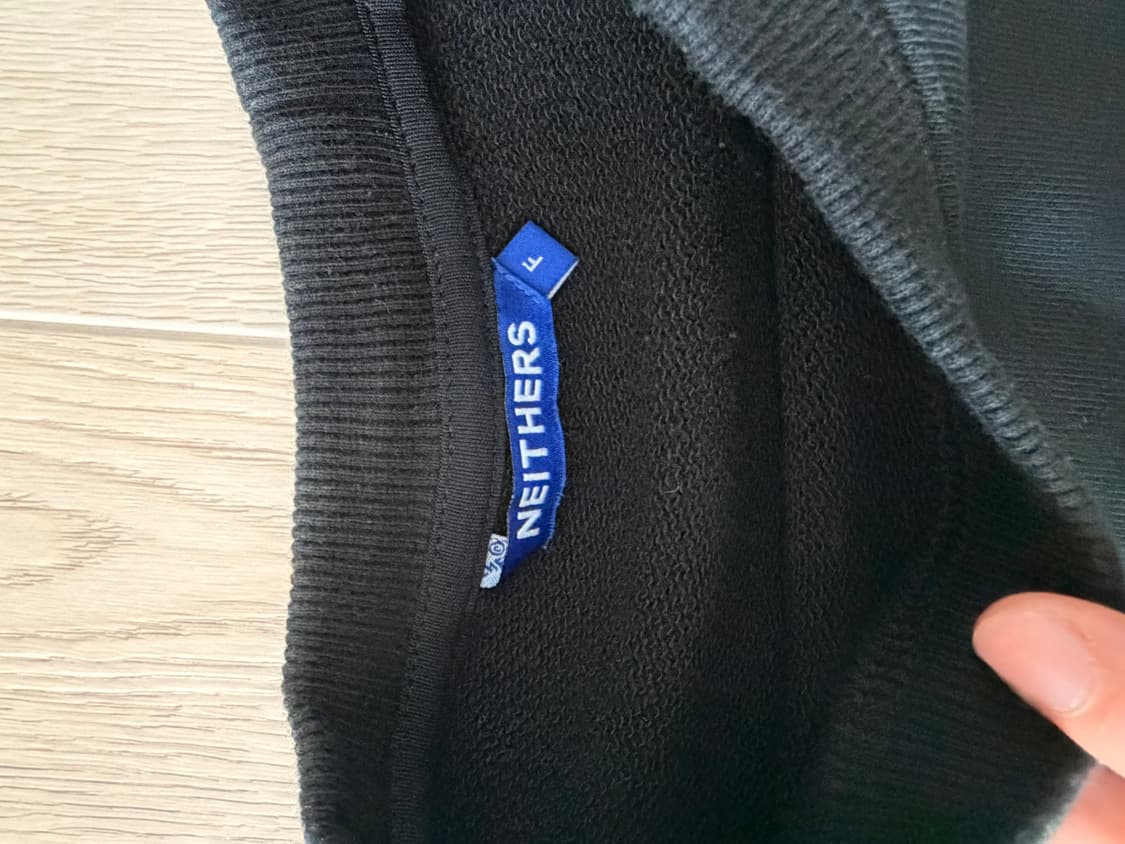 네이더스 맨투맨 블랙 여성용 F사이즈 상품이미지2