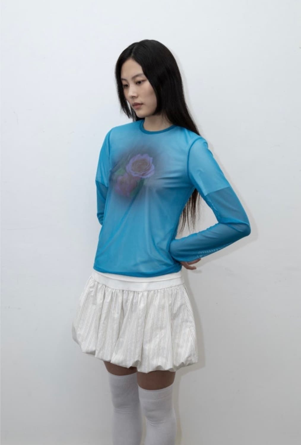 지수리 jisoolee 스트라이프 벌룬 스커트 상품이미지1