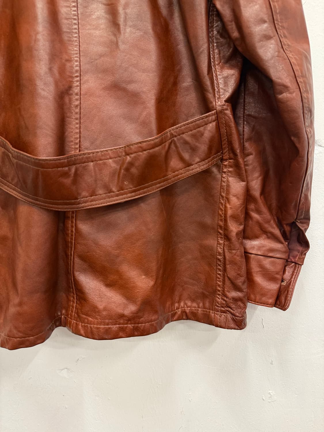 (L) 70s Sears Genuine Leather Field Jack 상품이미지9