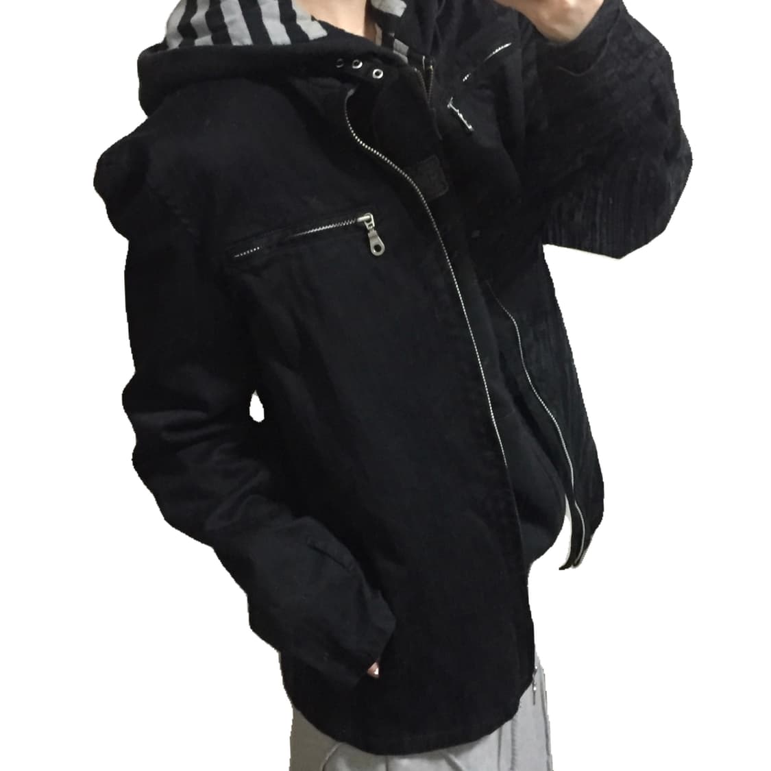 Black stripe zip up jacket 상품이미지1