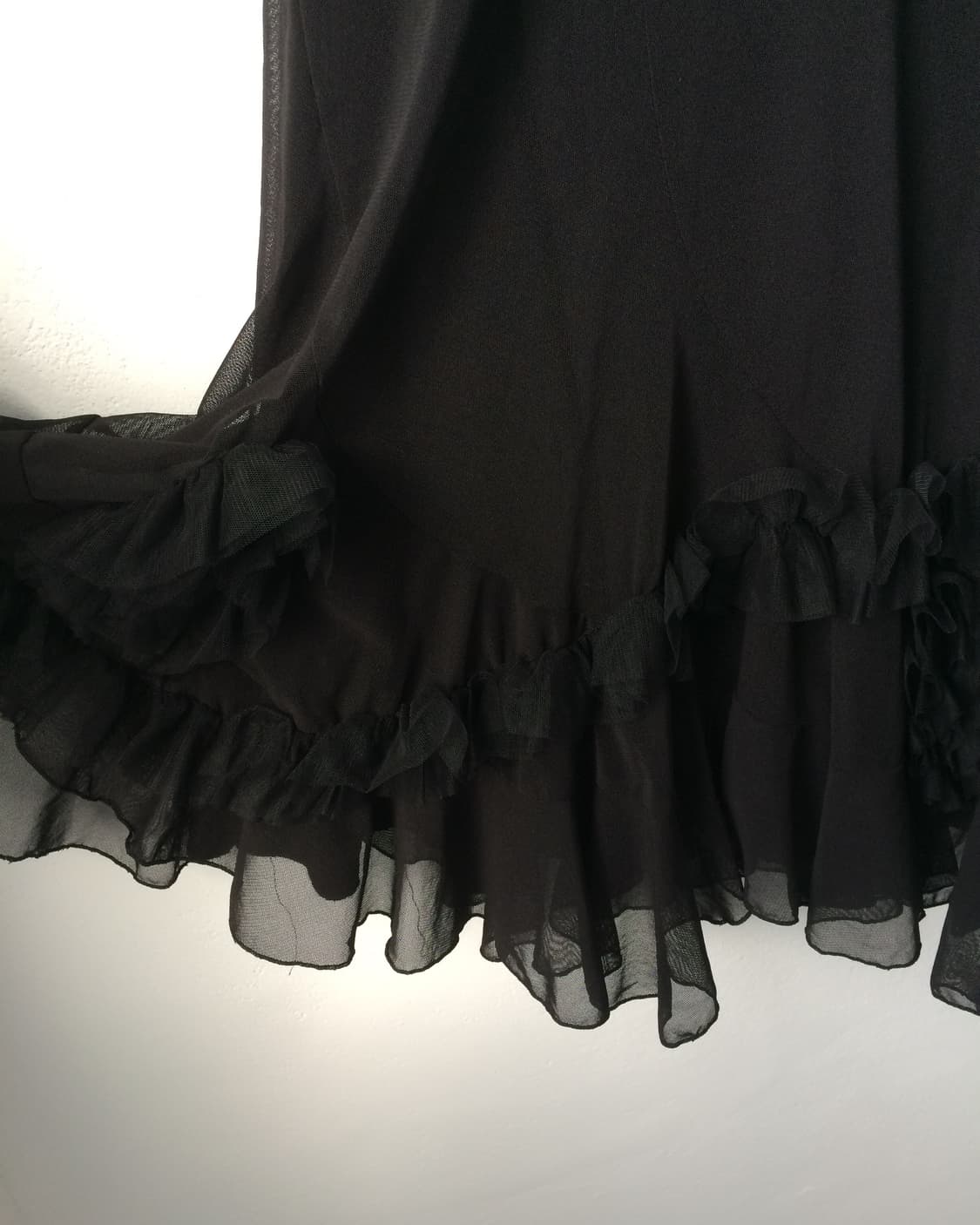 Frill unbalanced long skirt 상품이미지4