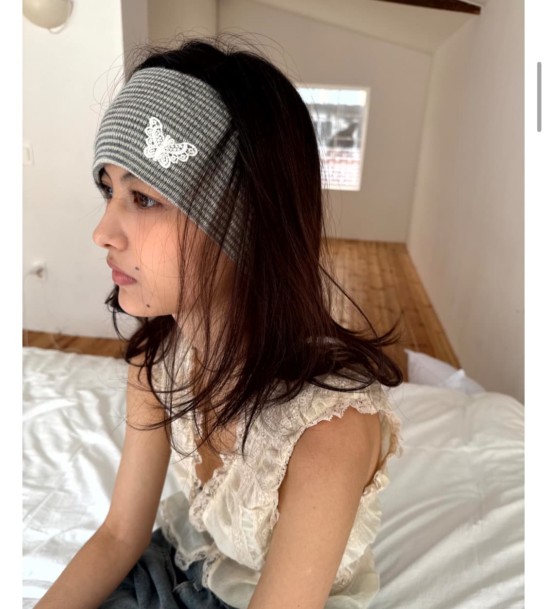 sieor 시오르 헤어밴드 Liny Striped Headband y2k 상품이미지3