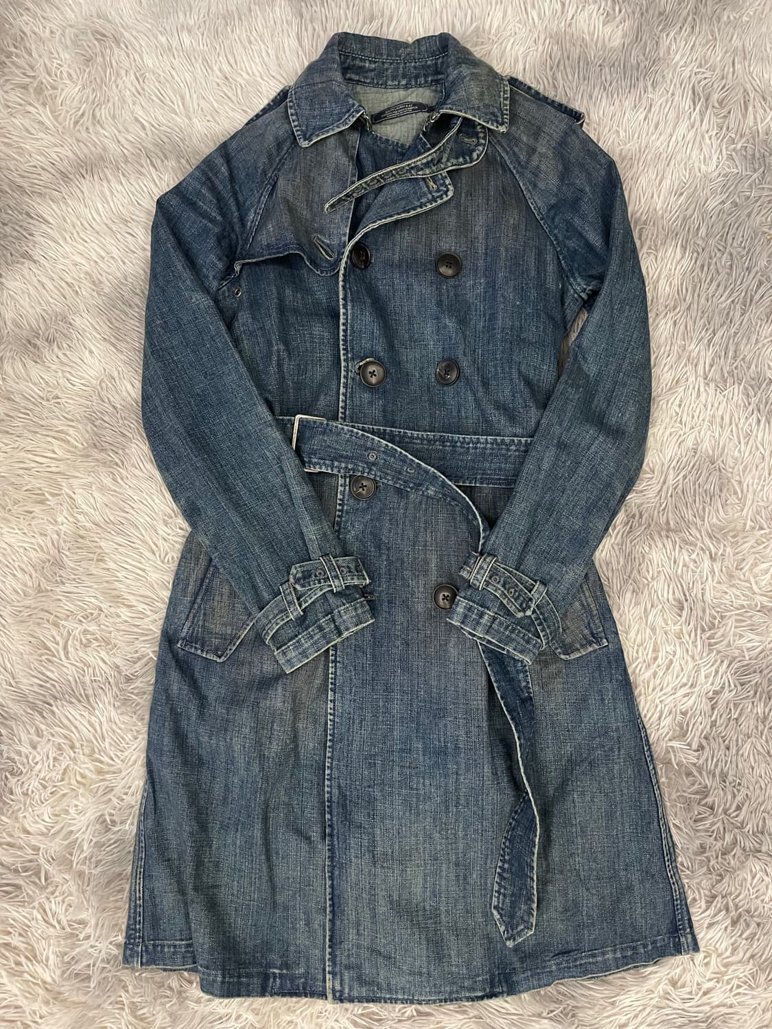 빈티지 랄프로렌 데님 트렌치 코트 S 상품이미지1