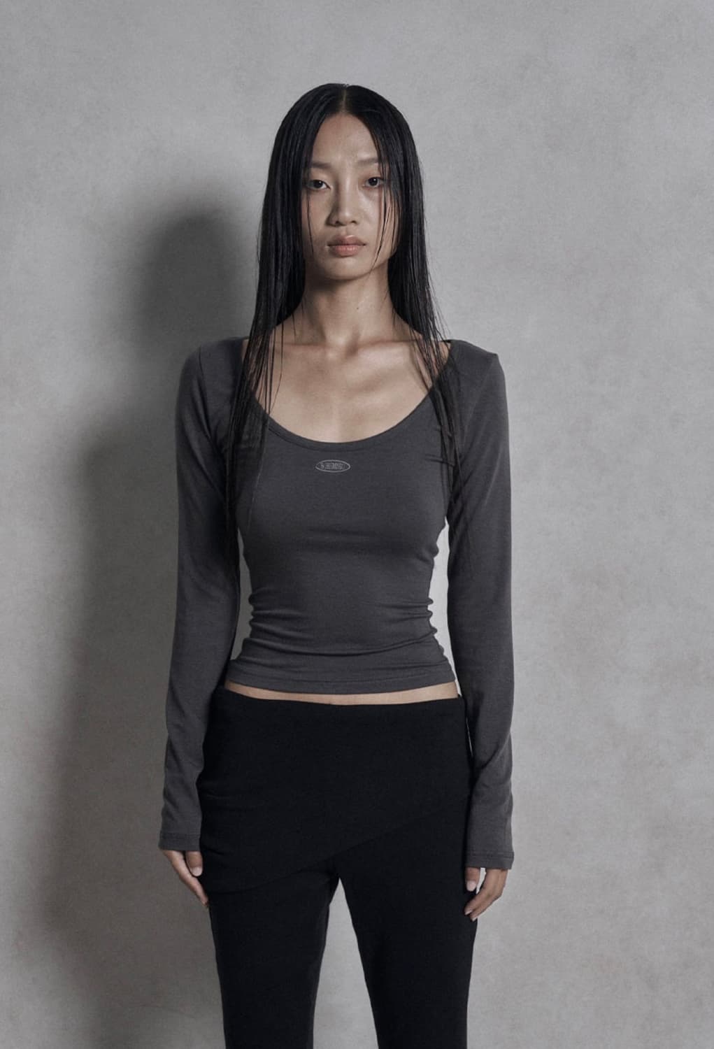 보헤미안서울 베이직 딥유넥 롱슬리브 상품이미지1