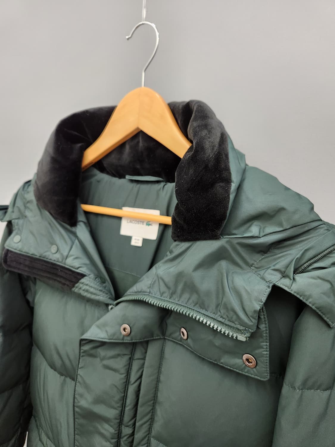 Lacoste 라코스테 후드 다운 패딩 그린 상품이미지4