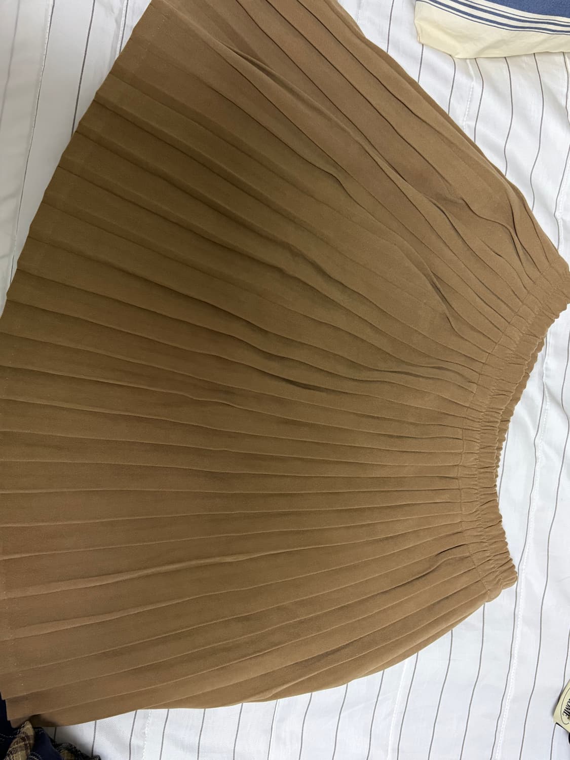 일본 빈티지 스웨이드 플리츠 스커트 상품이미지2