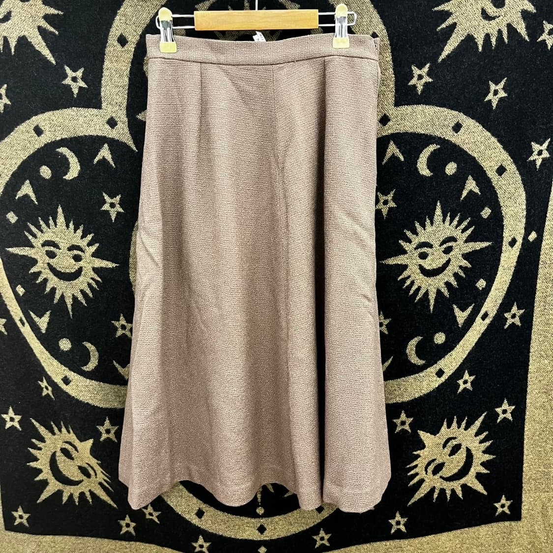 빈티지 코지 캐주얼 페미닌 플레어 울 미디스커트 K0144 상품이미지4