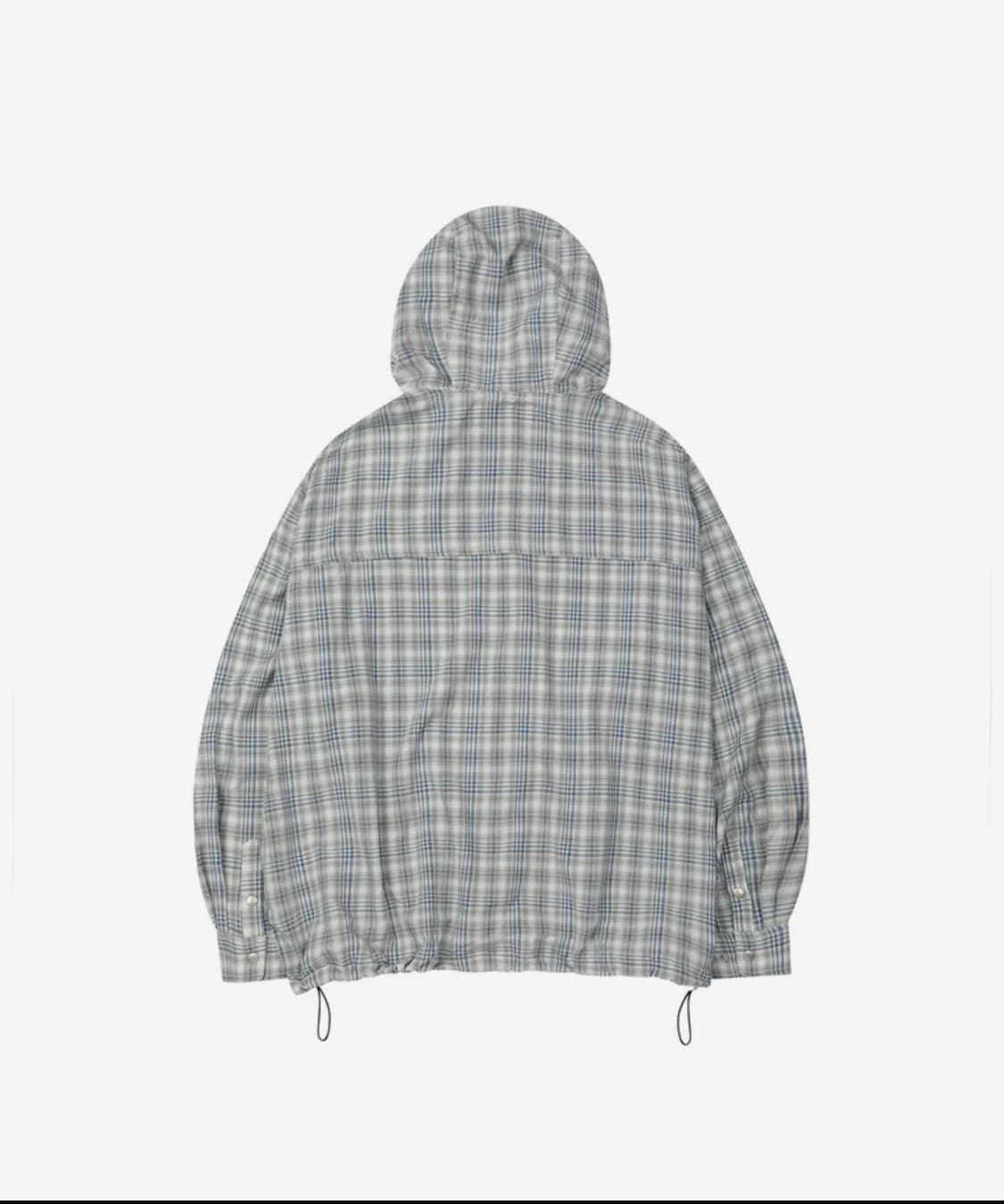 Check Snap Hooded Jacket [BLUE] S 상품이미지2