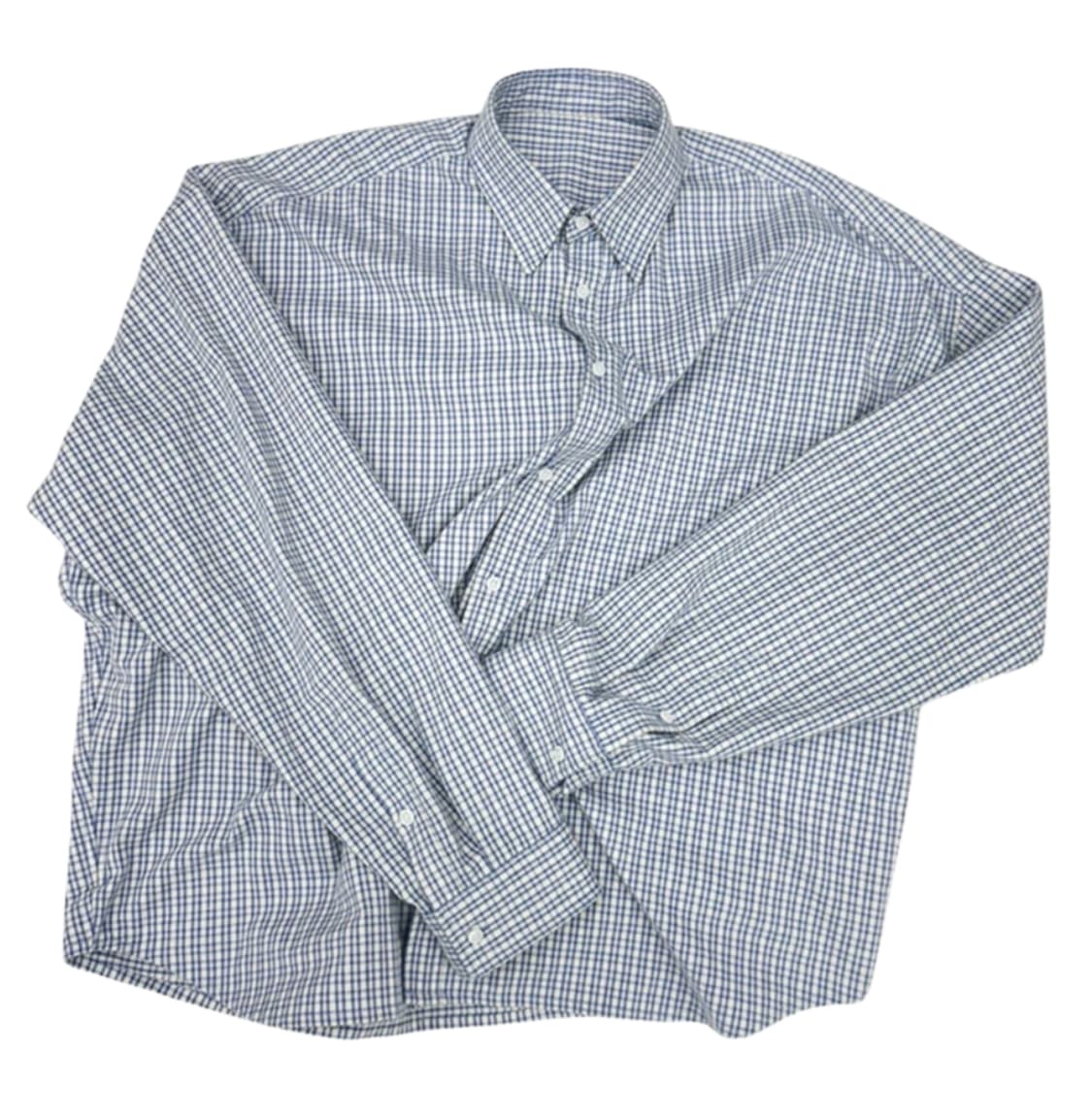 (1) 논노드 플렉서블 스트링 체크 셔츠 재패니즈 스카이 블루 상품이미지1