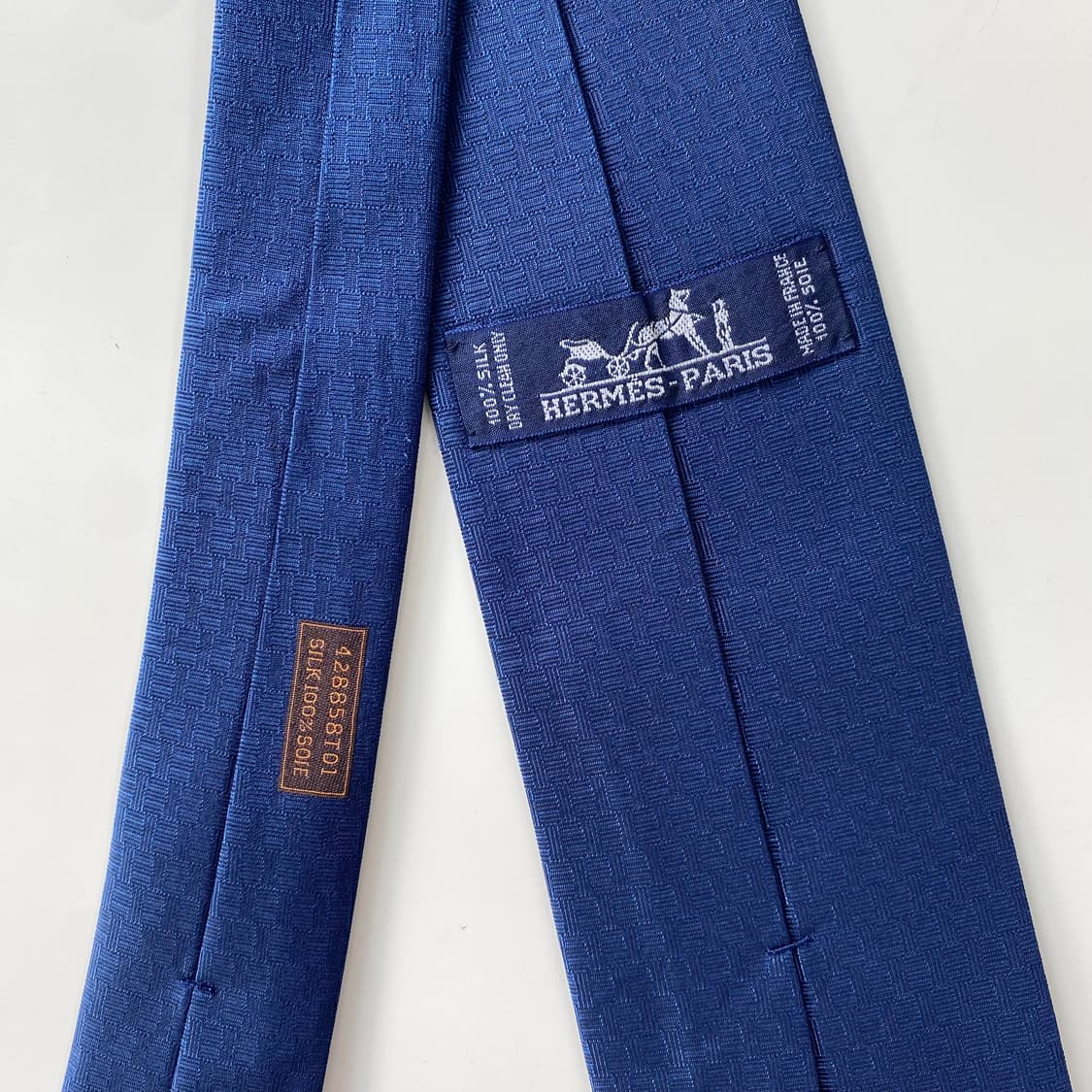 신형 에르메스 H모노그램 넥타이 정품 명품(HERMES) 7.7cm 상품이미지6