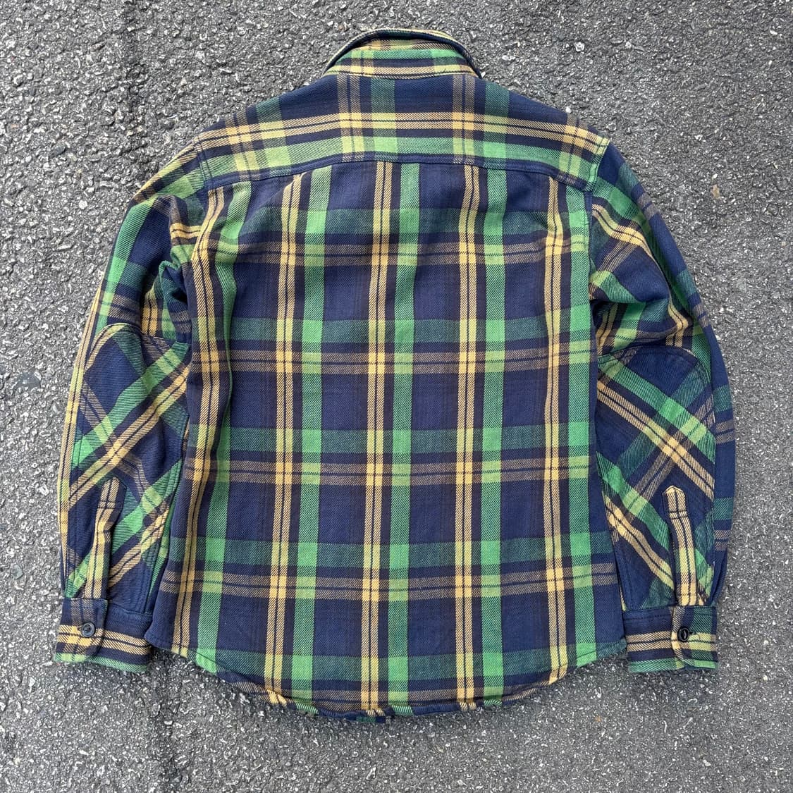 알카자 헤비 플란넬 체크 셔츠 상품이미지2