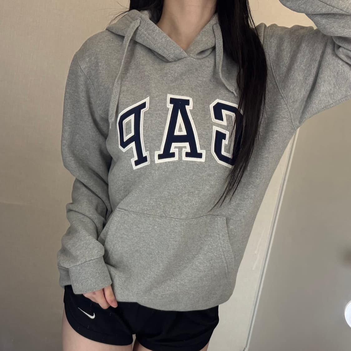 갭 기모 후드티 🤍🩶 상품이미지1