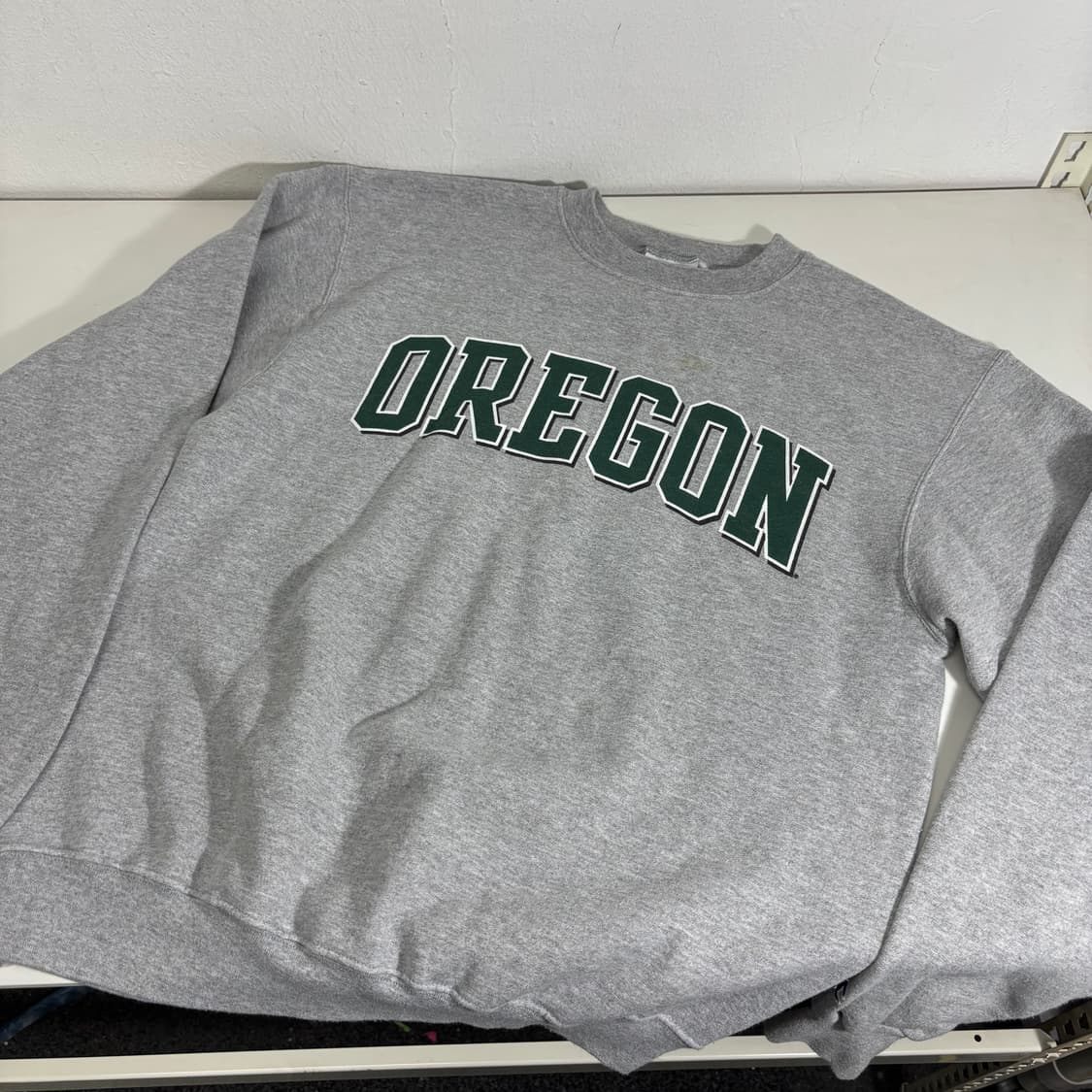M 챔피온 그레이 OREGON 프린팅 맨투맨 상품이미지1
