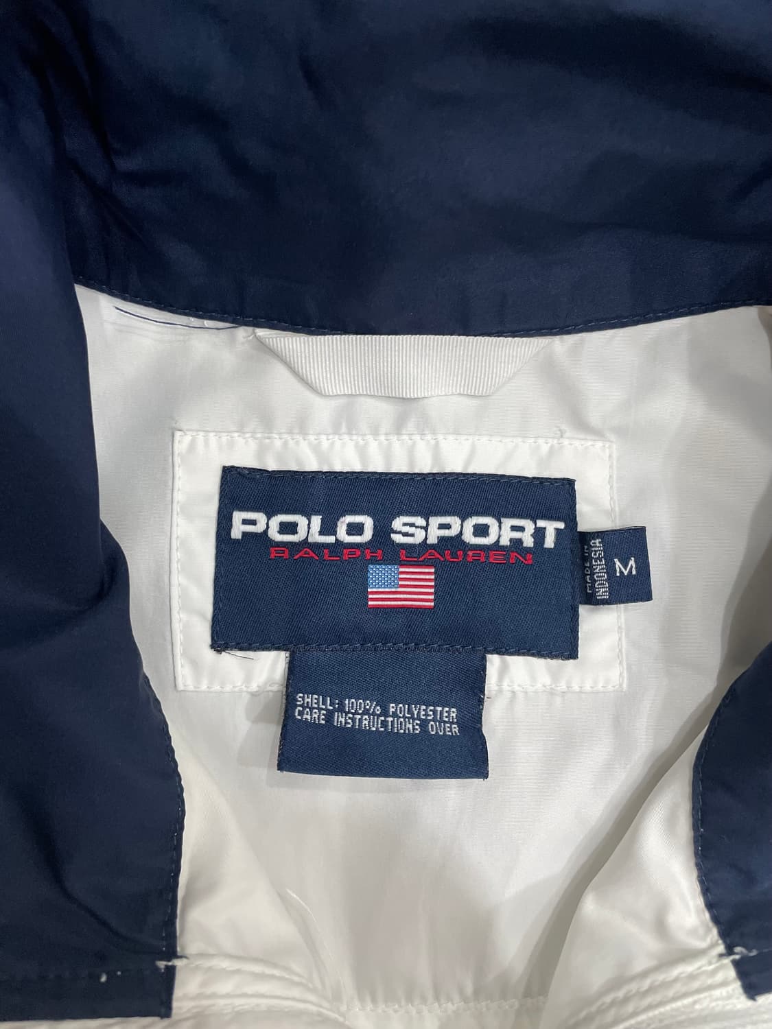 90s 폴로스포츠 성조기 화이트 윈드브레이커 바람막이 상품이미지7