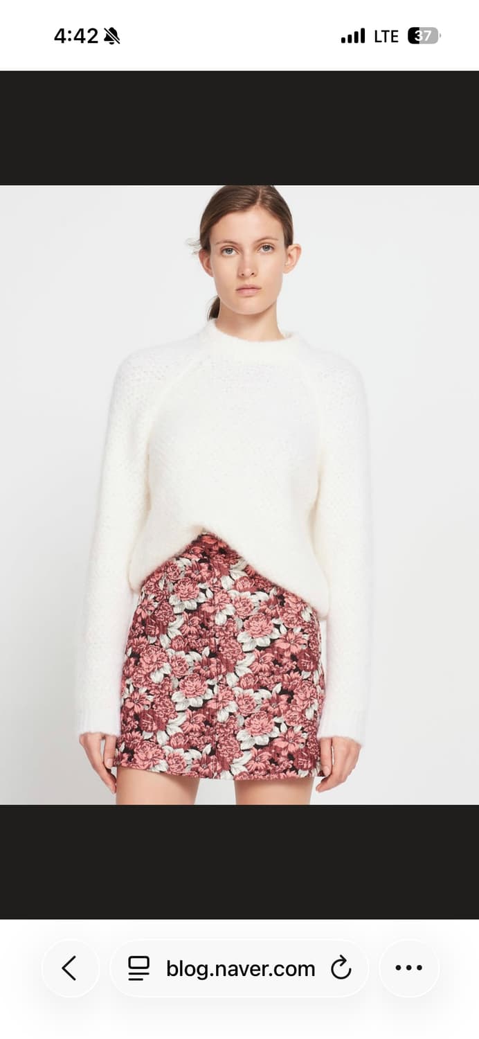 산드로 다니엘라 자카드 스커트 상품이미지2