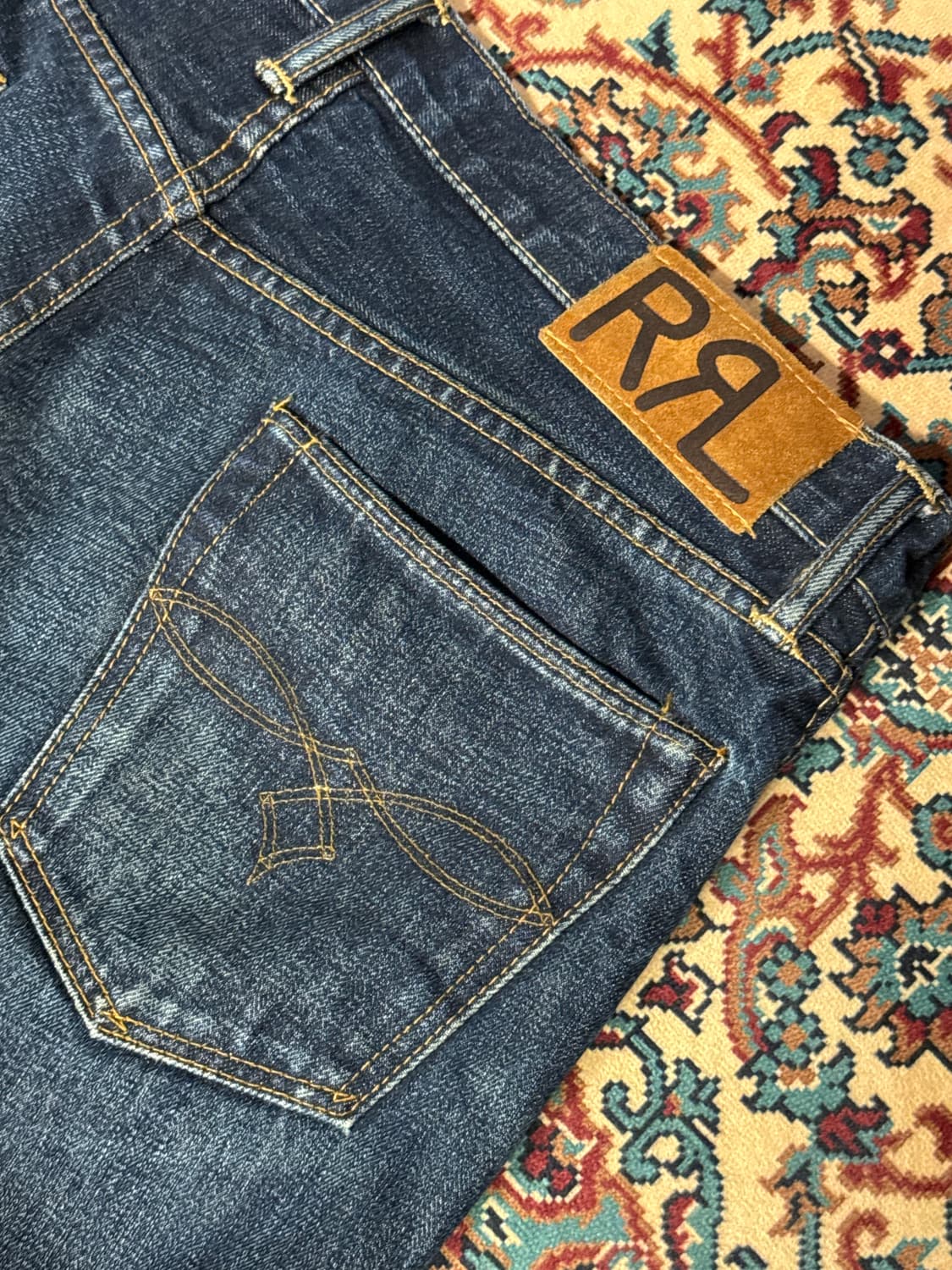 더블알엘 로우스트레이트 셀비지 데님팬츠 (30x30) 상품이미지1