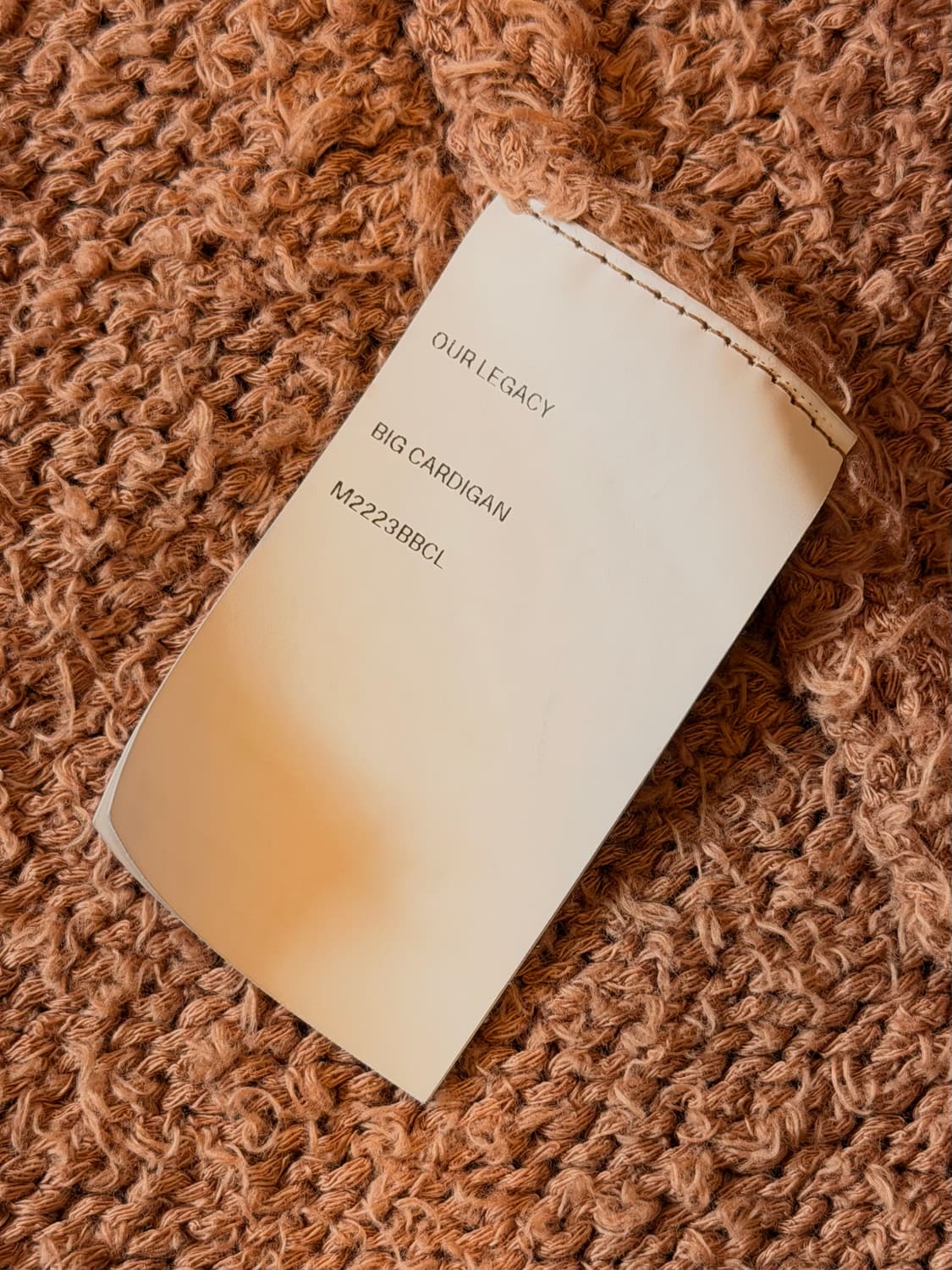 OUR LEGACY - Big Cardigan Black Clean 상품이미지6