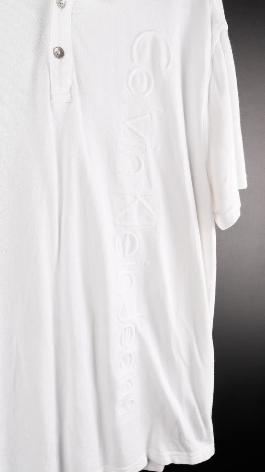 캘빈클라인 흰색 반팔카라티 상품이미지4