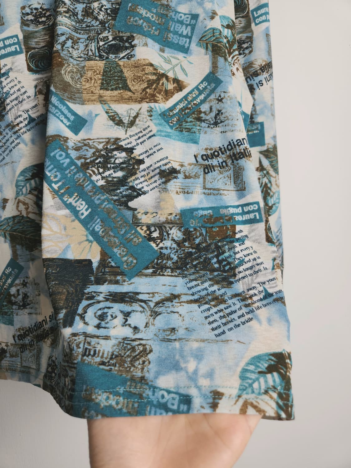 패턴 롱 슬리브 탑 상품이미지5