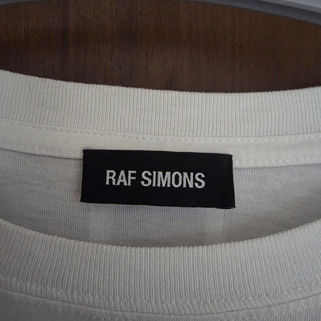 [M] 라프시몬스 19fw 블루벨벳 롱슬리브 티셔츠 상품이미지3