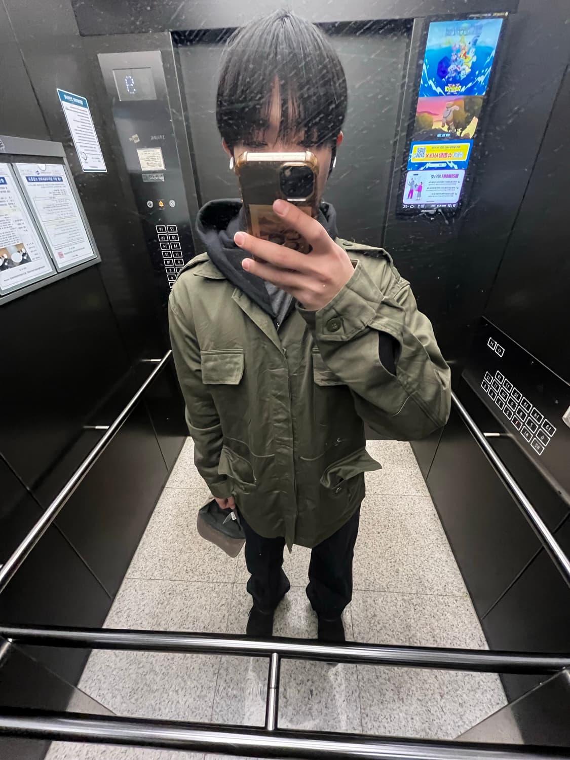 빈티지 필드자켓[L] 착샷o 상품이미지3