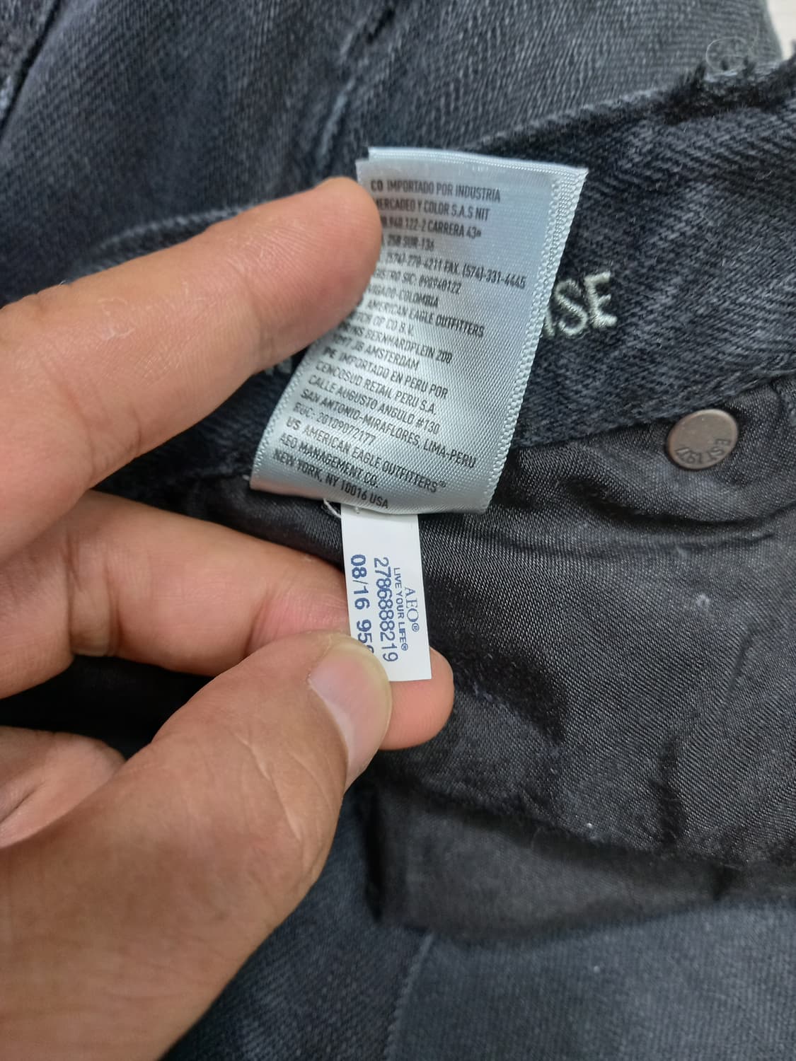 29 새상품 AMERICAN EAGLE 워싱 테이퍼드핏 블랙 29-527 상품이미지8