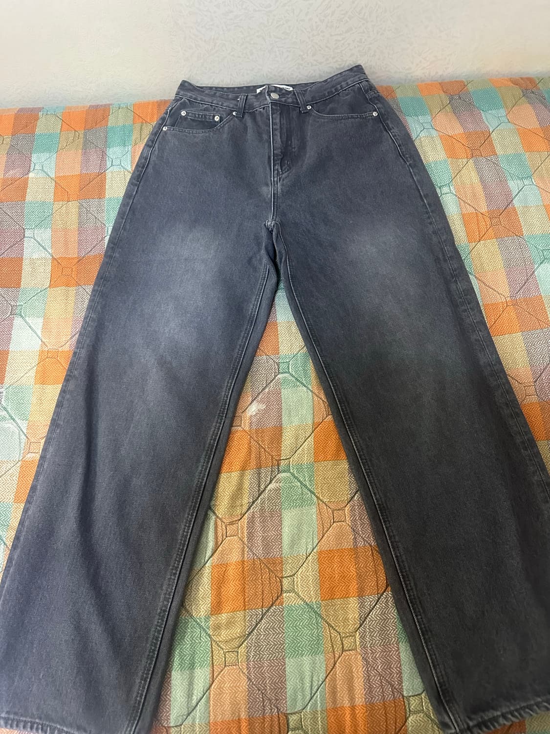 브랜디드 EXTRA WIDE DENIM PANTS 워시드 그레이 28 상품이미지2