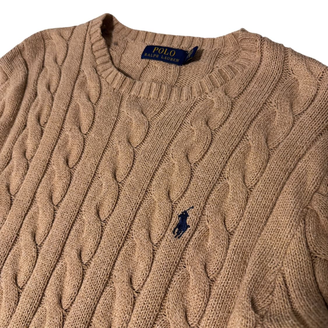 폴로 랄프로렌 카멜 꽈배기 니트 상품이미지2