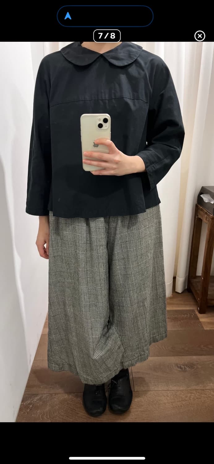 꼼데가르송 체크 도넛 스커트 팬츠 상품이미지7