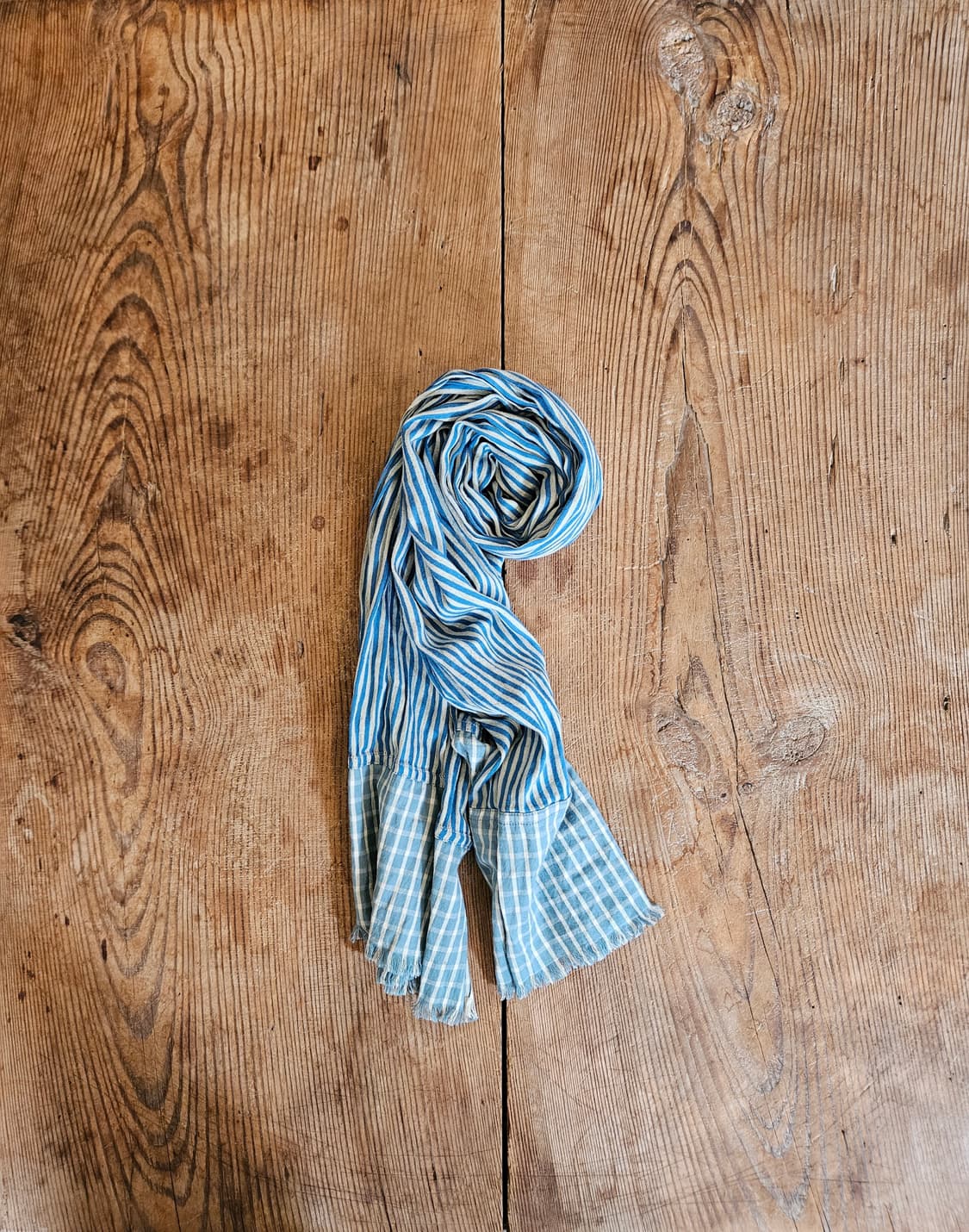 더블알엘 인디고 코튼 머플러  상품이미지1