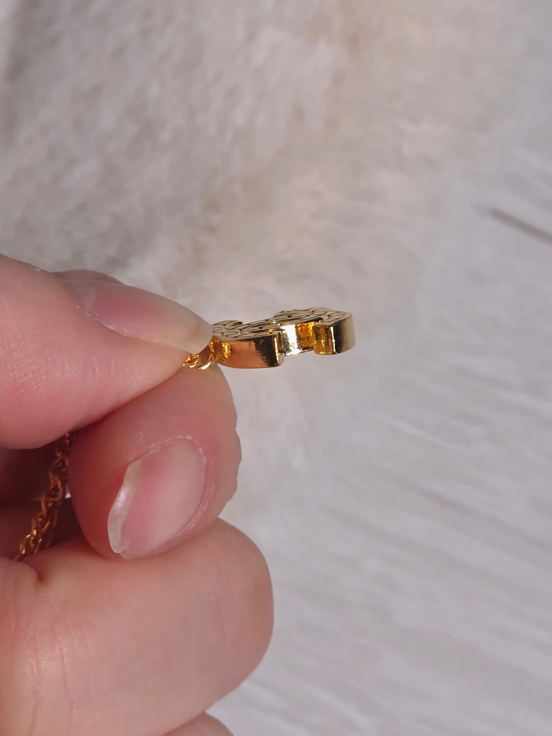 샤넬 빈티지 cc로고 금장 목걸이 상품이미지8