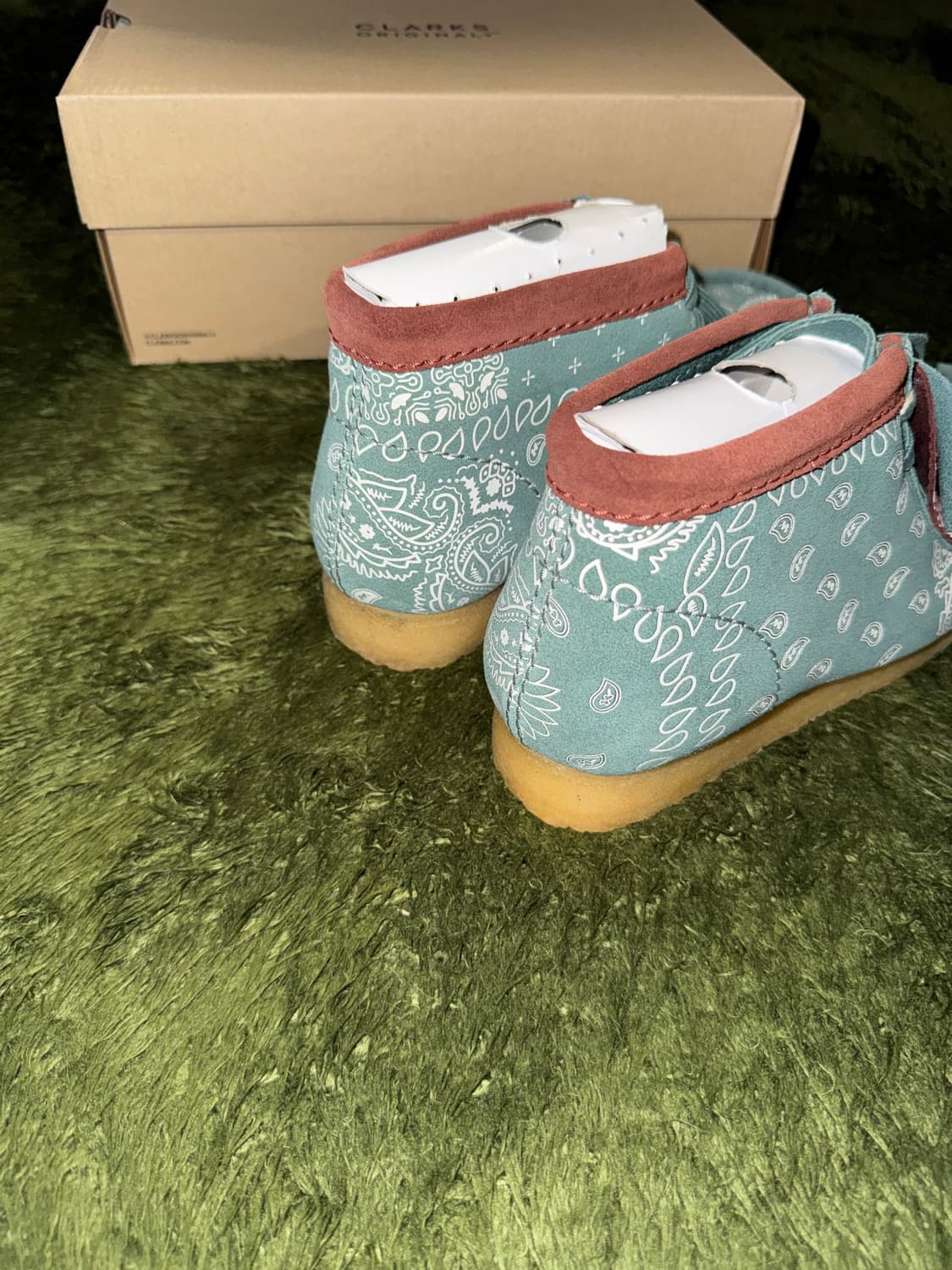 [265] Clarks 클락스 왈라비 부츠 페이즐리 그린 상품이미지6