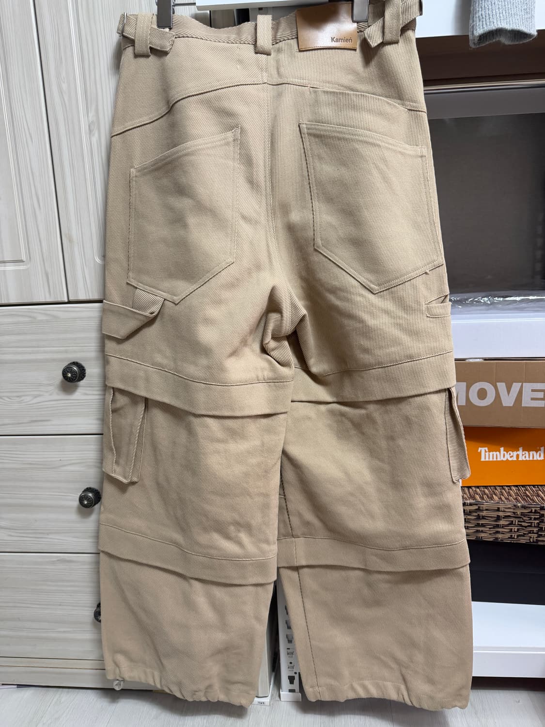Kamien TITAN BAGGY PANTS BEIGE 상품이미지2